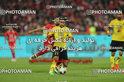 1443553, Tehran, , لیگ برتر فوتبال ایران، Persian Gulf Cup، Week 27، Second Leg، Persepolis 0 v 0 Sepahan on 2019/04/26 at Azadi Stadium