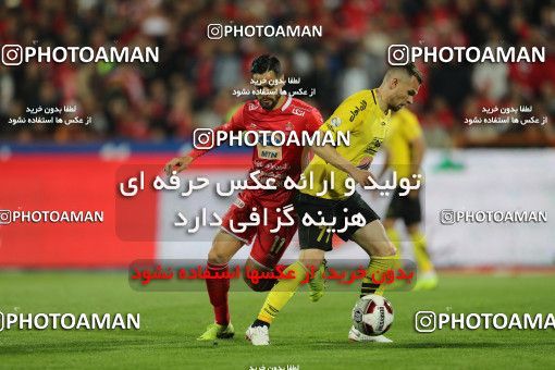 1443594, Tehran, , لیگ برتر فوتبال ایران، Persian Gulf Cup، Week 27، Second Leg، Persepolis 0 v 0 Sepahan on 2019/04/26 at Azadi Stadium