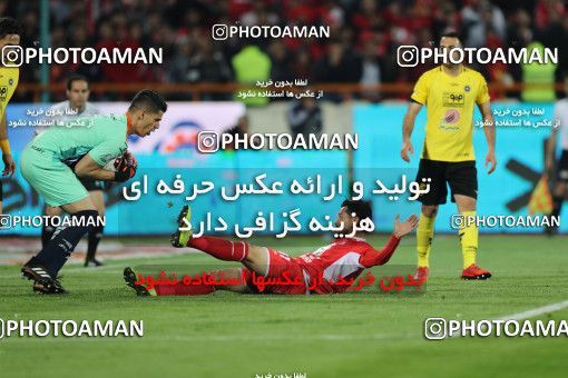 1443697, Tehran, , لیگ برتر فوتبال ایران، Persian Gulf Cup، Week 27، Second Leg، Persepolis 0 v 0 Sepahan on 2019/04/26 at Azadi Stadium