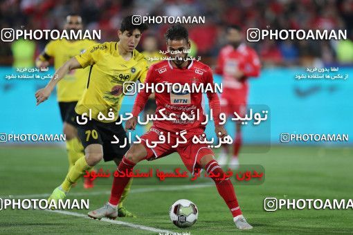 1443707, Tehran, , لیگ برتر فوتبال ایران، Persian Gulf Cup، Week 27، Second Leg، Persepolis 0 v 0 Sepahan on 2019/04/26 at Azadi Stadium