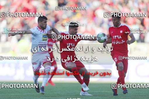 1446678, Tabriz, , لیگ برتر فوتبال ایران، Persian Gulf Cup، Week 28، Second Leg، Tractor Sazi 1 v 1 Persepolis on 2019/05/01 at Yadegar-e Emam Stadium