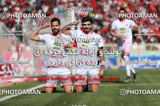1399669, Tabriz, , لیگ برتر فوتبال ایران، Persian Gulf Cup، Week 28، Second Leg، Tractor Sazi 1 v 1 Persepolis on 2019/05/01 at Yadegar-e Emam Stadium