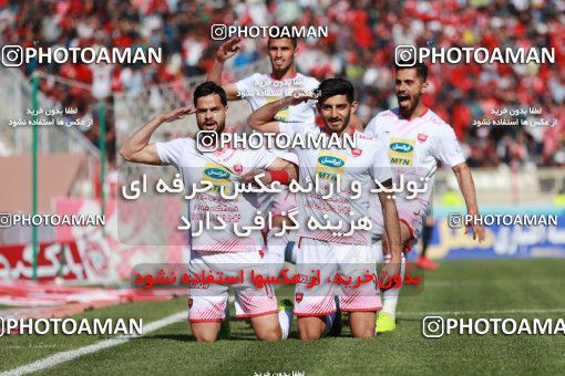 1399536, Tabriz, , لیگ برتر فوتبال ایران، Persian Gulf Cup، Week 28، Second Leg، Tractor Sazi 1 v 1 Persepolis on 2019/05/01 at Yadegar-e Emam Stadium