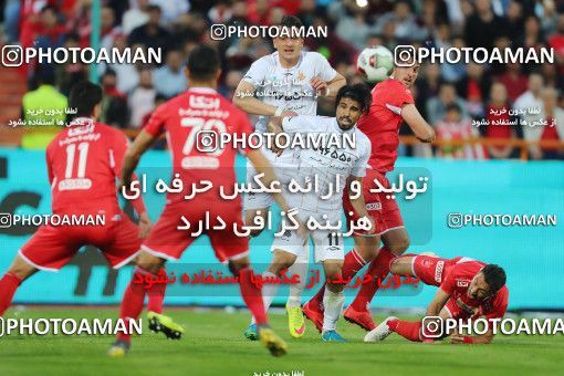 1414379, Tehran, , لیگ برتر فوتبال ایران، Persian Gulf Cup، Week 25، Second Leg، Persepolis 3 v 2 Saipa on 2019/04/13 at Azadi Stadium