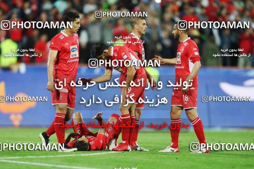 1414334, Tehran, , لیگ برتر فوتبال ایران، Persian Gulf Cup، Week 25، Second Leg، Persepolis 3 v 2 Saipa on 2019/04/13 at Azadi Stadium