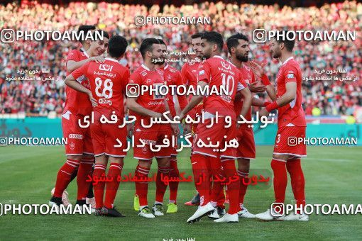1407489, Tehran, , لیگ برتر فوتبال ایران، Persian Gulf Cup، Week 25، Second Leg، Persepolis 3 v 2 Saipa on 2019/04/13 at Azadi Stadium