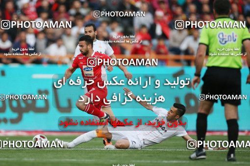 1407493, Tehran, , لیگ برتر فوتبال ایران، Persian Gulf Cup، Week 25، Second Leg، Persepolis 3 v 2 Saipa on 2019/04/13 at Azadi Stadium