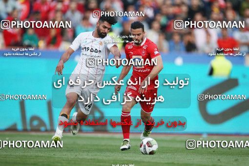 1407538, Tehran, , لیگ برتر فوتبال ایران، Persian Gulf Cup، Week 25، Second Leg، Persepolis 3 v 2 Saipa on 2019/04/13 at Azadi Stadium