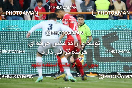 1407573, Tehran, , لیگ برتر فوتبال ایران، Persian Gulf Cup، Week 25، Second Leg، Persepolis 3 v 2 Saipa on 2019/04/13 at Azadi Stadium