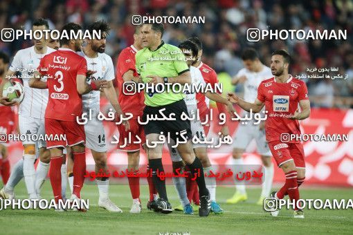 1407870, Tehran, , لیگ برتر فوتبال ایران، Persian Gulf Cup، Week 25، Second Leg، Persepolis 3 v 2 Saipa on 2019/04/13 at Azadi Stadium