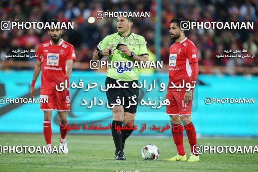 1407933, Tehran, , لیگ برتر فوتبال ایران، Persian Gulf Cup، Week 25، Second Leg، Persepolis 3 v 2 Saipa on 2019/04/13 at Azadi Stadium