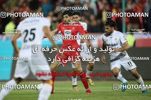 1408055, Tehran, , لیگ برتر فوتبال ایران، Persian Gulf Cup، Week 25، Second Leg، Persepolis 3 v 2 Saipa on 2019/04/13 at Azadi Stadium