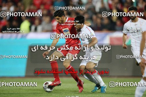 1407945, Tehran, , لیگ برتر فوتبال ایران، Persian Gulf Cup، Week 25، Second Leg، Persepolis 3 v 2 Saipa on 2019/04/13 at Azadi Stadium