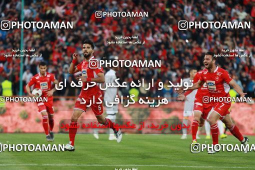 1407769, Tehran, , لیگ برتر فوتبال ایران، Persian Gulf Cup، Week 25، Second Leg، Persepolis 3 v 2 Saipa on 2019/04/13 at Azadi Stadium