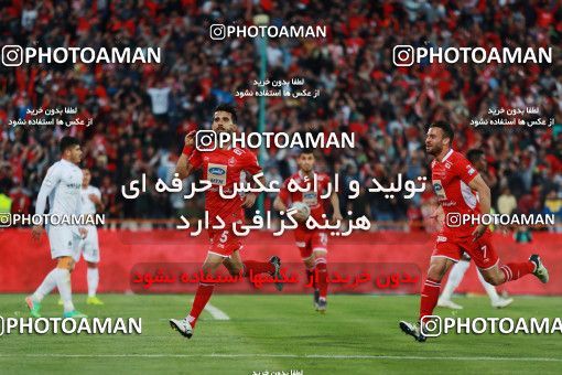 1407846, Tehran, , لیگ برتر فوتبال ایران، Persian Gulf Cup، Week 25، Second Leg، Persepolis 3 v 2 Saipa on 2019/04/13 at Azadi Stadium