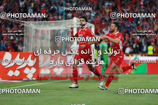 1407733, Tehran, , لیگ برتر فوتبال ایران، Persian Gulf Cup، Week 25، Second Leg، Persepolis 3 v 2 Saipa on 2019/04/13 at Azadi Stadium