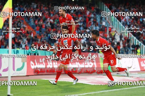 1407754, Tehran, , Iran Pro League، Persian Gulf Cup، 2018-19 season، Second Leg، Week 25، Persepolis 3 v 2 Saipa on 2019/04/13 at Azadi Stadium