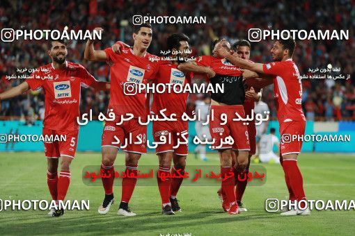 1407964, Tehran, , لیگ برتر فوتبال ایران، Persian Gulf Cup، Week 25، Second Leg، Persepolis 3 v 2 Saipa on 2019/04/13 at Azadi Stadium
