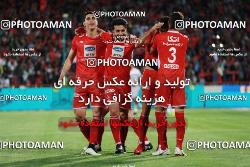 1407789, Tehran, , لیگ برتر فوتبال ایران، Persian Gulf Cup، Week 25، Second Leg، Persepolis 3 v 2 Saipa on 2019/04/13 at Azadi Stadium