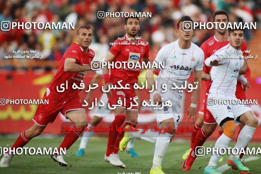 1414524, Tehran, , لیگ برتر فوتبال ایران، Persian Gulf Cup، Week 25، Second Leg، Persepolis 3 v 2 Saipa on 2019/04/13 at Azadi Stadium