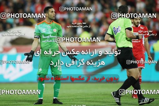 1414525, Tehran, , لیگ برتر فوتبال ایران، Persian Gulf Cup، Week 25، Second Leg، Persepolis 3 v 2 Saipa on 2019/04/13 at Azadi Stadium