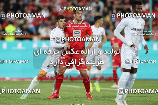1414453, Tehran, , لیگ برتر فوتبال ایران، Persian Gulf Cup، Week 25، Second Leg، Persepolis 3 v 2 Saipa on 2019/04/13 at Azadi Stadium
