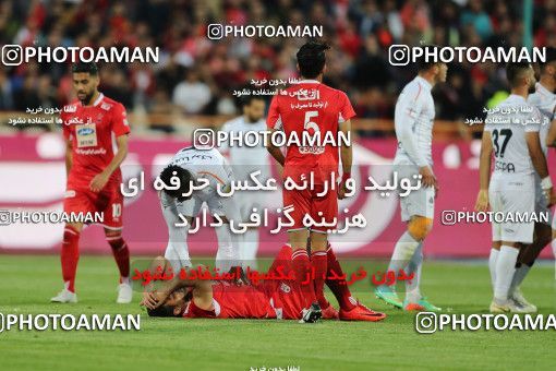 1414408, Tehran, , لیگ برتر فوتبال ایران، Persian Gulf Cup، Week 25، Second Leg، Persepolis 3 v 2 Saipa on 2019/04/13 at Azadi Stadium