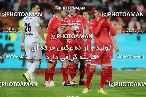 1414416, Tehran, , لیگ برتر فوتبال ایران، Persian Gulf Cup، Week 25، Second Leg، Persepolis 3 v 2 Saipa on 2019/04/13 at Azadi Stadium