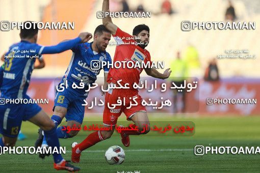 1477753, Tehran, Iran, لیگ برتر فوتبال ایران، Persian Gulf Cup، Week 18، Second Leg، Persepolis 2 v 0 Esteghlal Khouzestan on 2019/02/14 at Azadi Stadium