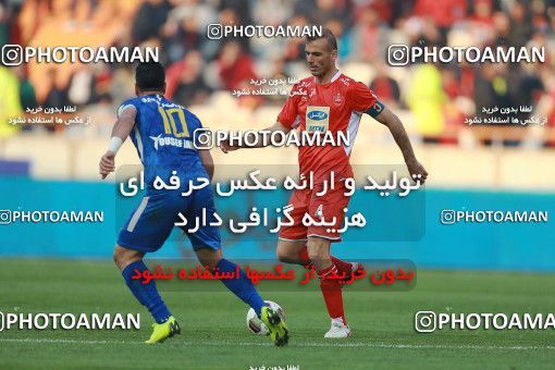 1477879, Tehran, Iran, لیگ برتر فوتبال ایران، Persian Gulf Cup، Week 18، Second Leg، Persepolis 2 v 0 Esteghlal Khouzestan on 2019/02/14 at Azadi Stadium