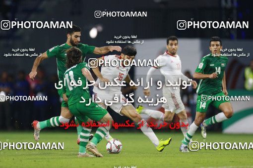 1613127, Dubai, , مسابقات فوتبال جام ملت های آسیا 2019 امارات, Group stage, Iran 0 v 0 Iraq on 2019/01/16 at Al-Maktoum Stadium
