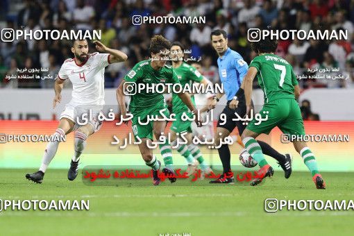1828941, Dubai, , مسابقات فوتبال جام ملت های آسیا 2019 امارات, Group stage, Iran 0 v 0 Iraq on 2019/01/16 at Al-Maktoum Stadium