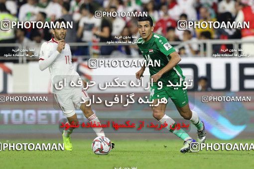 1829135, Dubai, , مسابقات فوتبال جام ملت های آسیا 2019 امارات, Group stage, Iran 0 v 0 Iraq on 2019/01/16 at Al-Maktoum Stadium