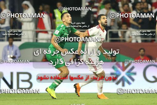 1829123, Dubai, , مسابقات فوتبال جام ملت های آسیا 2019 امارات, Group stage, Iran 0 v 0 Iraq on 2019/01/16 at Al-Maktoum Stadium