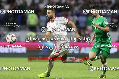 1829140, Dubai, , مسابقات فوتبال جام ملت های آسیا 2019 امارات, Group stage, Iran 0 v 0 Iraq on 2019/01/16 at Al-Maktoum Stadium