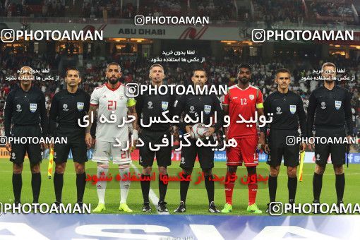 1413671, Abu Dhabi, , مسابقات فوتبال جام ملت های آسیا 2019 امارات, Eighth final, Iran 2 v 0 Oman on 2019/01/20 at Mohammed bin Zayed Stadium