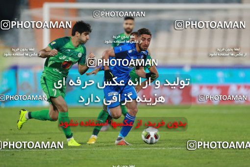 1422190, Tehran, Iran, لیگ برتر فوتبال ایران، Persian Gulf Cup، Week 17، Second Leg، Esteghlal 3 v 0 Zob Ahan Esfahan on 2019/02/24 at Azadi Stadium