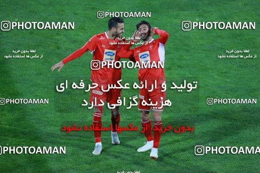 1434810, Tehran, , جام حذفی فوتبال ایران, Quarter-final, Khorramshahr Cup, Persepolis (3) 1 v 1 (۱) Padideh Mashhad on 2019/02/18 at Azadi Stadium