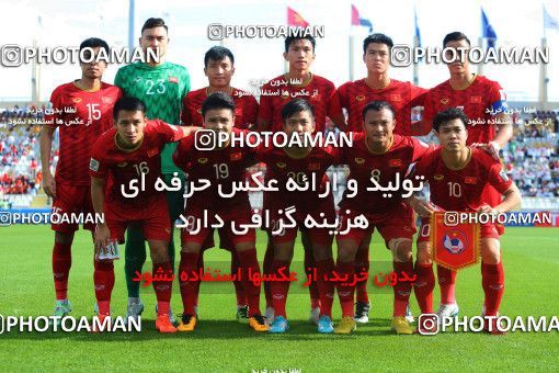 1415352, Abu Dhabi, , مسابقات فوتبال جام ملت های آسیا 2019 امارات, Group stage, Iran 2 v 0 Vietnam on 2019/01/12 at Al Nahyan Stadium