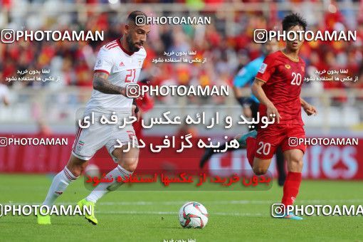 1415329, Abu Dhabi, , مسابقات فوتبال جام ملت های آسیا 2019 امارات, Group stage, Iran 2 v 0 Vietnam on 2019/01/12 at Al Nahyan Stadium