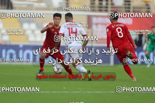 1415394, Abu Dhabi, , مسابقات فوتبال جام ملت های آسیا 2019 امارات, Group stage, Iran 2 v 0 Vietnam on 2019/01/12 at Al Nahyan Stadium