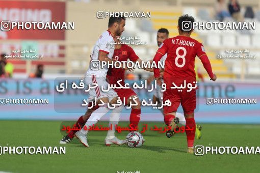 1415281, Abu Dhabi, , مسابقات فوتبال جام ملت های آسیا 2019 امارات, Group stage, Iran 2 v 0 Vietnam on 2019/01/12 at Al Nahyan Stadium