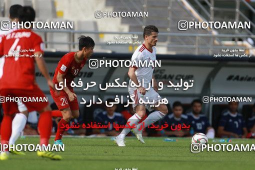 1612639, Abu Dhabi, , مسابقات فوتبال جام ملت های آسیا 2019 امارات, Group stage, Iran 2 v 0 Vietnam on 2019/01/12 at Al Nahyan Stadium