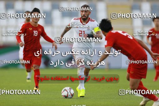 1612649, Abu Dhabi, , مسابقات فوتبال جام ملت های آسیا 2019 امارات, Group stage, Iran 2 v 0 Vietnam on 2019/01/12 at Al Nahyan Stadium