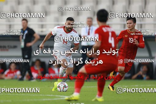 1612688, Abu Dhabi, , مسابقات فوتبال جام ملت های آسیا 2019 امارات, Group stage, Iran 2 v 0 Vietnam on 2019/01/12 at Al Nahyan Stadium