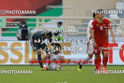 1612711, Abu Dhabi, , مسابقات فوتبال جام ملت های آسیا 2019 امارات, Group stage, Iran 2 v 0 Vietnam on 2019/01/12 at Al Nahyan Stadium