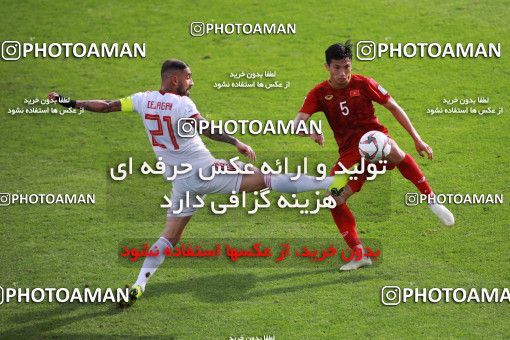 1415494, Abu Dhabi, , مسابقات فوتبال جام ملت های آسیا 2019 امارات, Group stage, Iran 2 v 0 Vietnam on 2019/01/12 at Al Nahyan Stadium