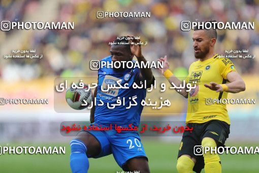 1441617, Isfahan, , لیگ برتر فوتبال ایران، Persian Gulf Cup، Week 25، Second Leg، Sepahan 0 v 1 Esteghlal on 2019/04/12 at Naghsh-e Jahan Stadium