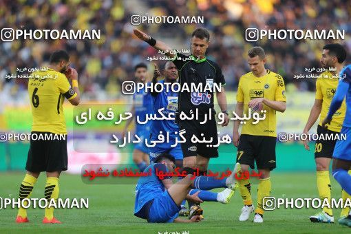 1441741, Isfahan, , لیگ برتر فوتبال ایران، Persian Gulf Cup، Week 25، Second Leg، Sepahan 0 v 1 Esteghlal on 2019/04/12 at Naghsh-e Jahan Stadium