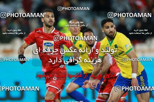 1422778, Tehran, , لیگ برتر فوتبال ایران، Persian Gulf Cup، Week 20، Second Leg، Persepolis 1 v 0 Sanat Naft Abadan on 2019/02/28 at Azadi Stadium